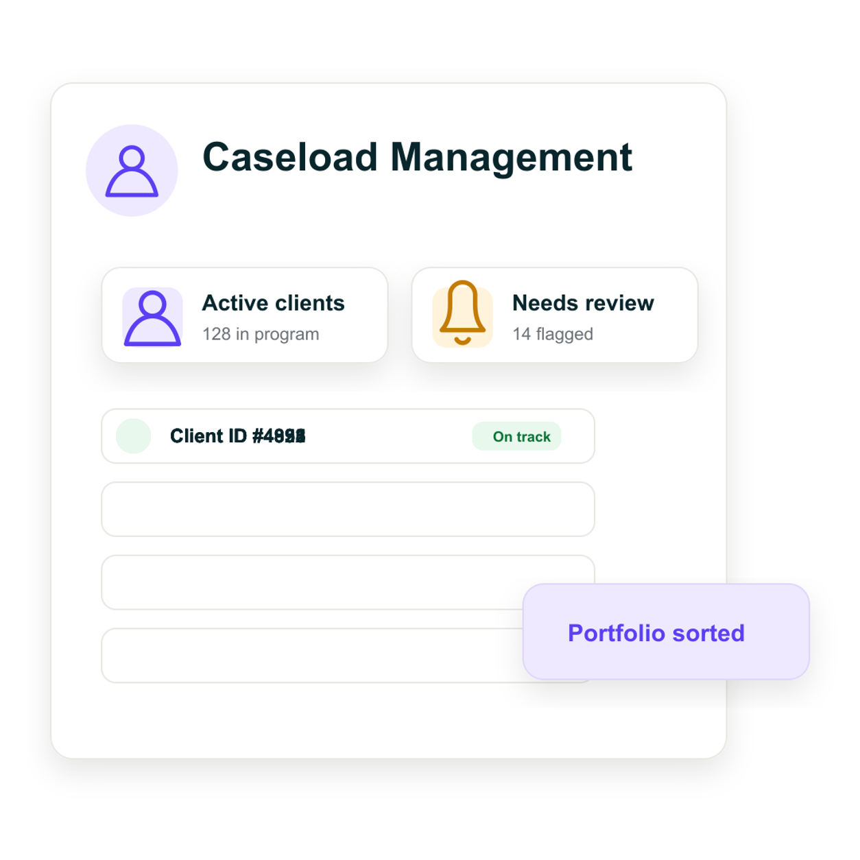 Provider & Coach Hub turns caseload management into a prepared workflow.